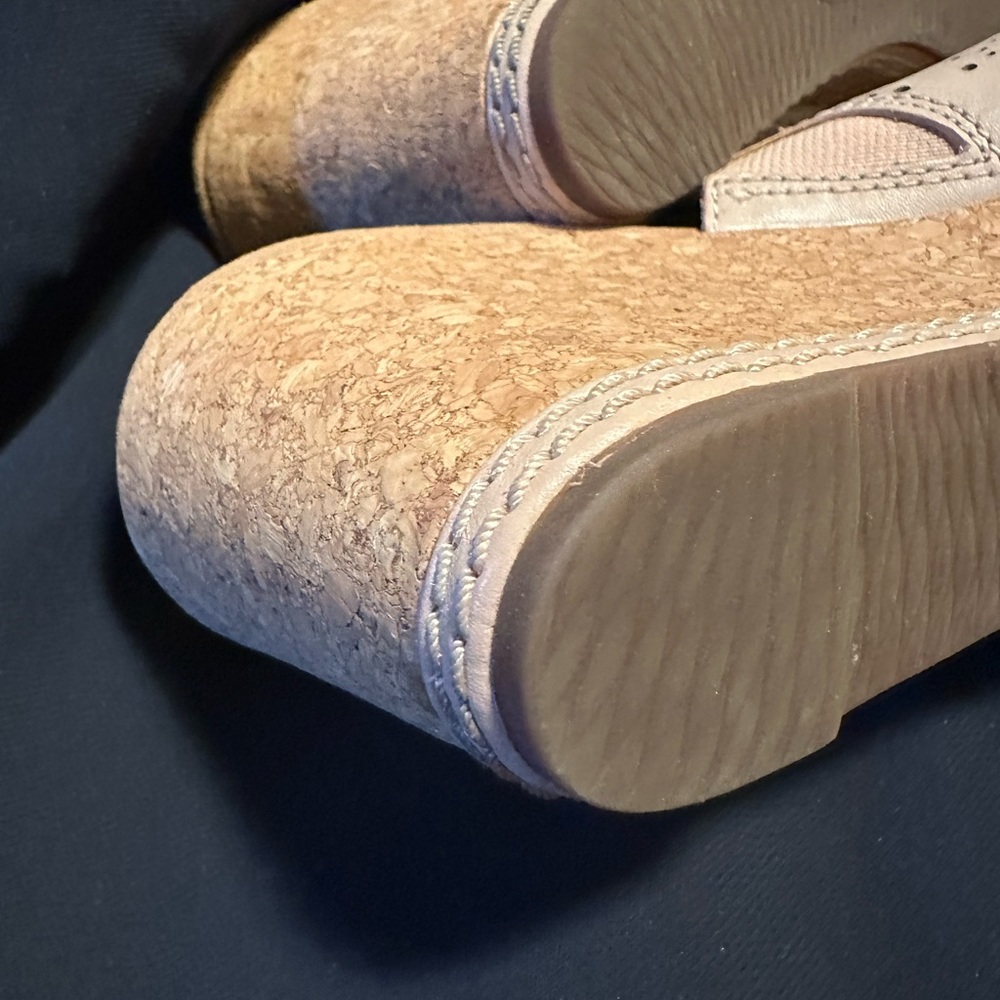 Clarks Collection Mule With Cork Heel, Size 10 - image 3